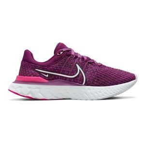 Nike Women's Size 9.5 React Infinity Run Flyknit 3 in Light Bordeaux & Pink